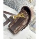 Fake Christian Dior Medium Dior Bobby Bag Coffee Replica