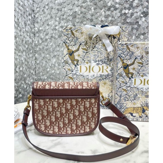 Fake Christian Dior Medium Dior Bobby Bag Coffee Replica
