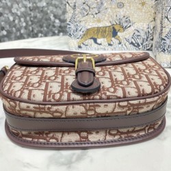 Fake Christian Dior Medium Dior Bobby Bag Coffee Replica