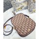 Fake Christian Dior Medium Dior Bobby Bag Coffee Replica