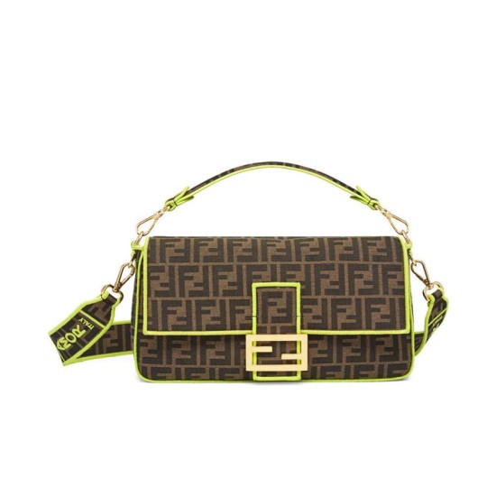 Replica Baguette Roma Amor leather bag 8BR771 Yellow