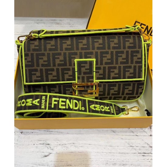 Replica Baguette Roma Amor leather bag 8BR771 Yellow