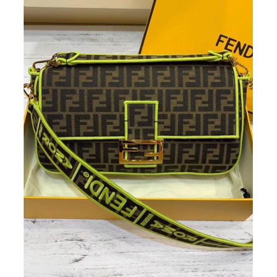 Replica Baguette Roma Amor leather bag 8BR771 Yellow