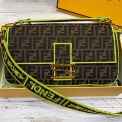 Replica Baguette Roma Amor leather bag 8BR771 Yellow