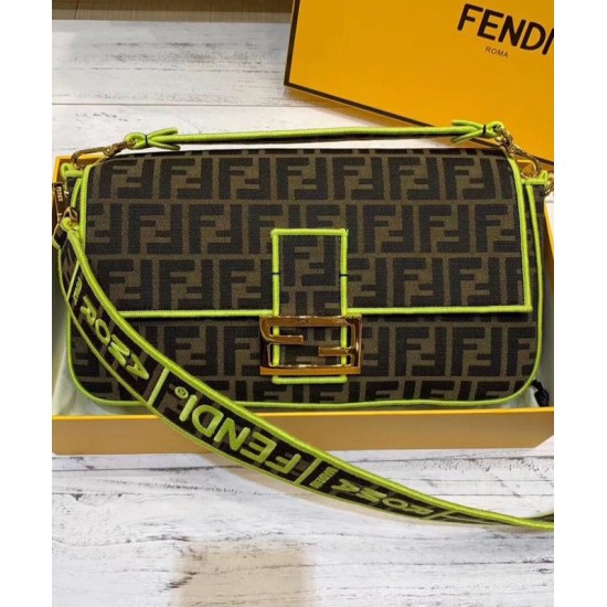 Replica Baguette Roma Amor leather bag 8BR771 Yellow