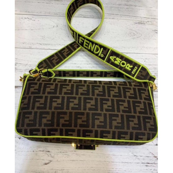 Replica Baguette Roma Amor leather bag 8BR771 Yellow