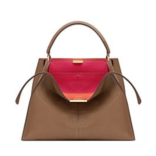 Fake Peekaboo X-lite Large Leather Bag Coffee Replica