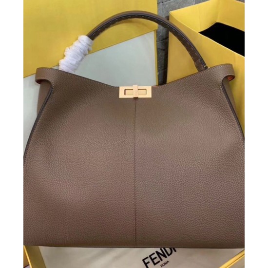 Fake Peekaboo X-lite Large Leather Bag Coffee Replica