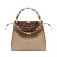 Fake Peekaboo X-lite Medium Leather Bag Khaki Replica