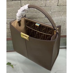 Replica Peekaboo X-lite Medium Leather Bag Coffee Replica Peekaboo X-lite Medium Leather Bag Coffee