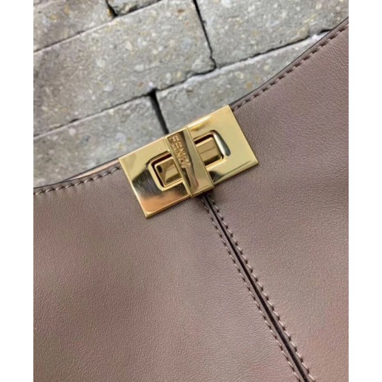 Replica Peekaboo X-lite Medium Leather Bag Coffee