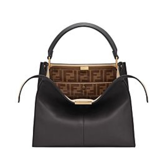 Replica Peekaboo X-lite Medium Leather Bag Black