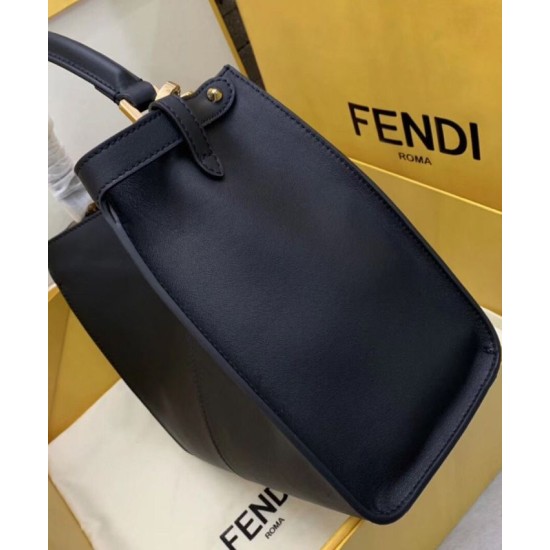 Replica Peekaboo X-lite Medium Leather Bag Black
