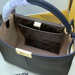 Replica Peekaboo X-lite Medium Leather Bag Black Replica Peekaboo X-lite Medium Leather Bag Black
