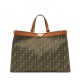 Fake Peekaboo X-tote Canvas bag 8BH374 Coffee Replica