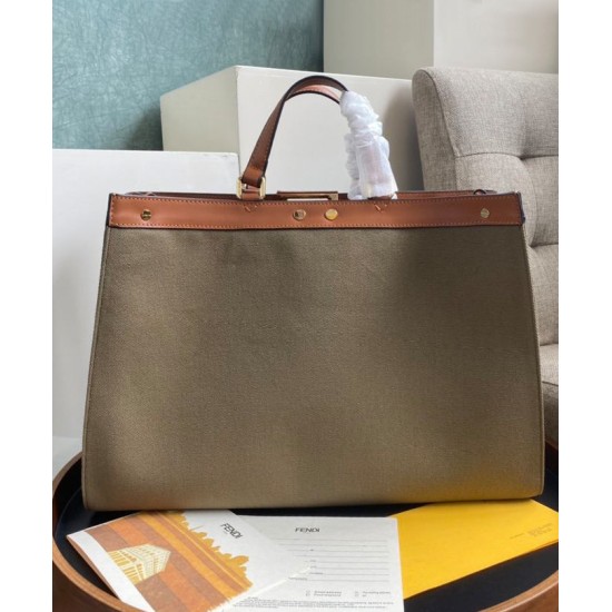 Replica Peekaboo X-tote Canvas bag 8BH374 Khaki