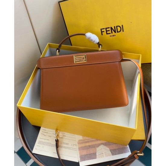 Fake Peekaboo Iseeu East-West Bag 8BN323 Coffee Replica