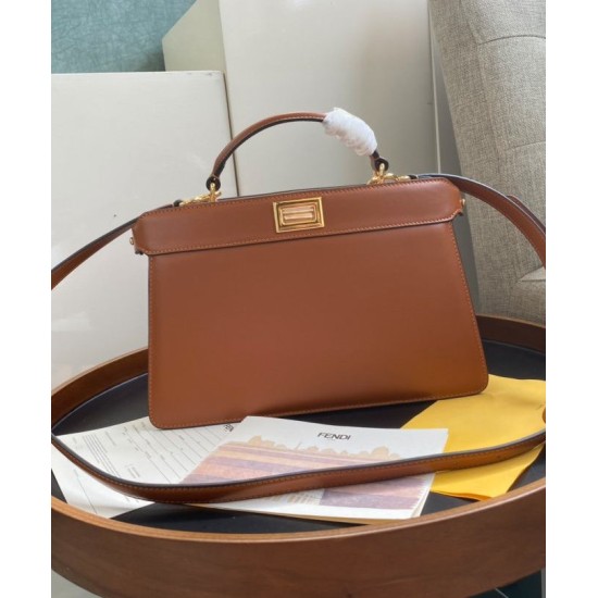 Fake Peekaboo Iseeu East-West Bag 8BN323 Coffee Replica