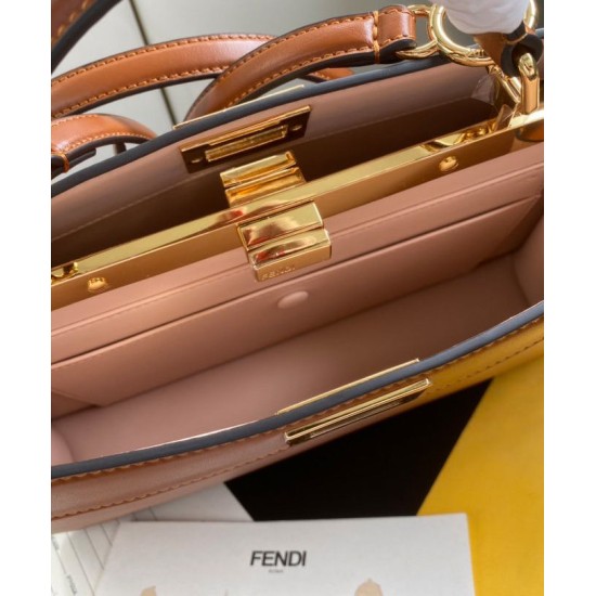 Fake Peekaboo Iseeu East-West Bag 8BN323 Coffee Replica