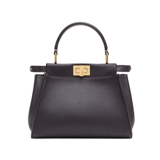 Fake Peekaboo Iconic Mini Leather Bag Black Replica
