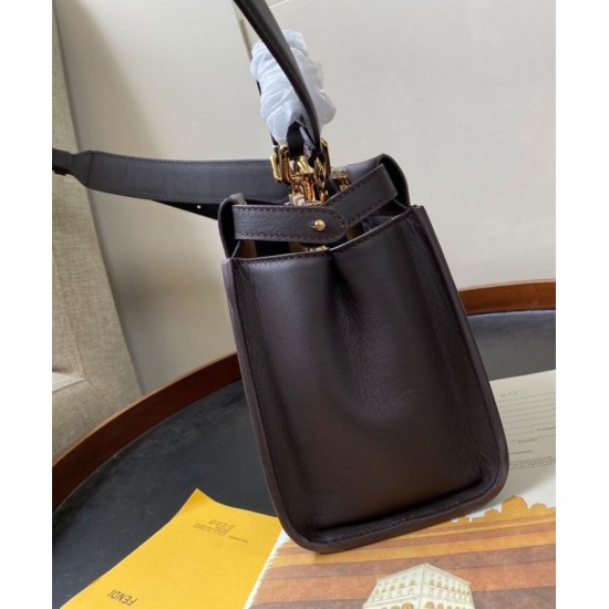 Fake Peekaboo Iconic Mini Leather Bag Black Replica