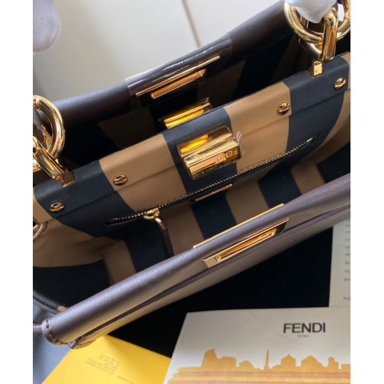 Fake Peekaboo Iconic Mini Leather Bag Black Replica