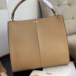 Replica Peekaboo X-lite Medium Leather Bag Apricot Fake Peekaboo X-lite Medium Leather Bag Apricot Replica