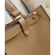 Fake Peekaboo X-lite Medium Leather Bag Apricot Replica