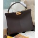Fake Peekaboo X-lite Medium Leather Bag Dark Coffee Replica Replica Peekaboo X-lite Medium Leather Bag Dark Coffee