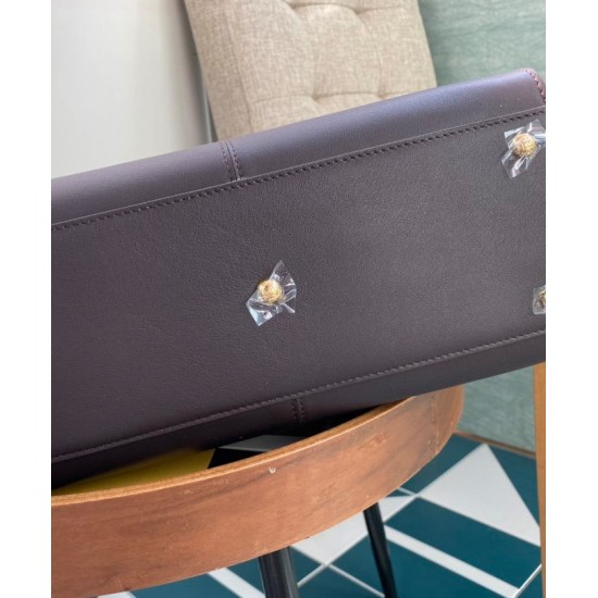 Fake Peekaboo X-lite Medium Leather Bag Dark Coffee Replica Replica Peekaboo X-lite Medium Leather Bag Dark Coffee