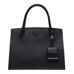 Fake Prada Monochrome Bag 1BA155 Black Replica
