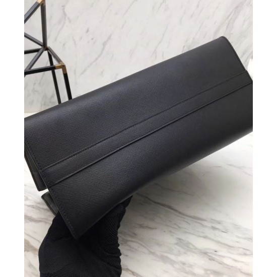 Fake Prada Monochrome Bag 1BA155 Black Replica