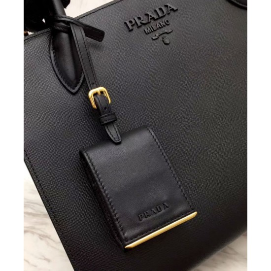 Fake Prada Monochrome Bag 1BA155 Black Replica