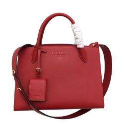 Fake Prada Monochrome Bag 1BA155 Red Replica