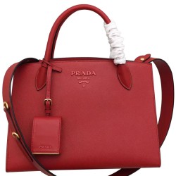 Fake Prada Monochrome Bag 1BA155 Red Replica