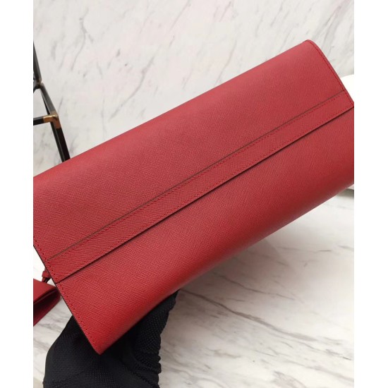 Fake Prada Monochrome Bag 1BA155 Red Replica