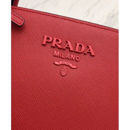 Fake Prada Monochrome Bag 1BA155 Red Replica