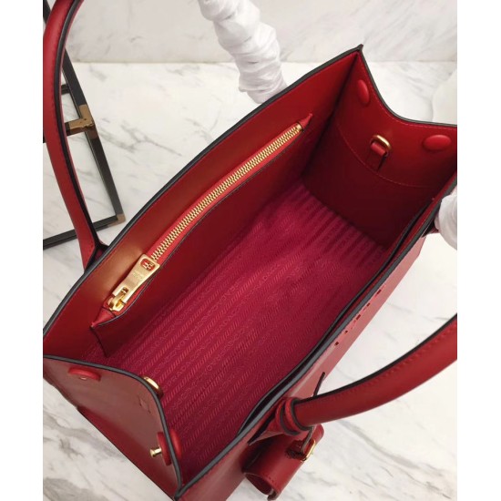 Fake Prada Monochrome Bag 1BA155 Red Replica