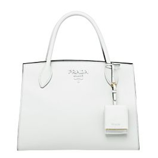 Replica Prada Monochrome Bag 1BA155 White