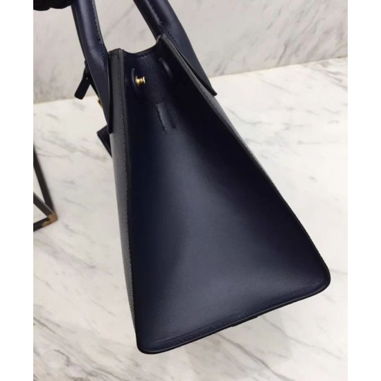 Replica Prada Monochrome Saffiano Leather Bag 1BA156 Dark Blue