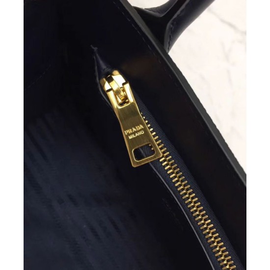 Replica Prada Monochrome Saffiano Leather Bag 1BA156 Dark Blue