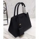 Fake Prada Monochrome Saffiano Leather Bag 1BA156 Black Replica