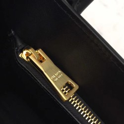 Fake Prada Monochrome Saffiano Leather Bag 1BA156 Black Replica
