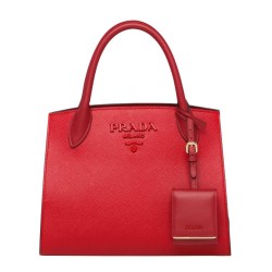 Replica Prada Monochrome Saffiano Leather Bag 1BA156 Red 