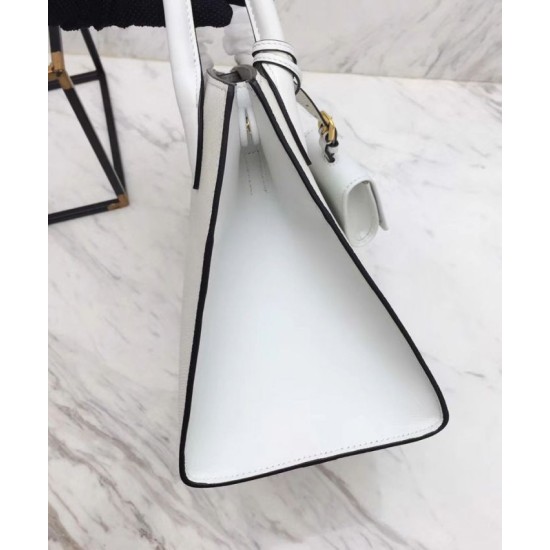 Replica Prada Monochrome Saffiano Leather Bag 1BA156 White