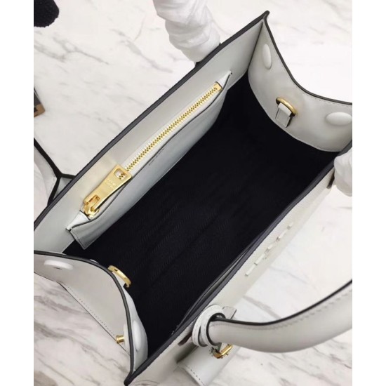 Replica Prada Monochrome Saffiano Leather Bag 1BA156 White