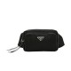 Replica Prada Nylon And Saffiano Fanny Pack 1BL010 Black