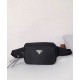Replica Prada Nylon And Saffiano Fanny Pack 1BL010 Black
