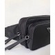 Replica Prada Nylon And Saffiano Fanny Pack 1BL010 Black