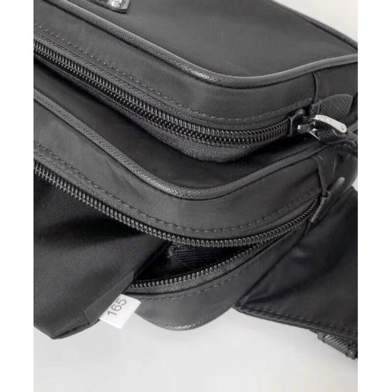 Replica Prada Nylon And Saffiano Fanny Pack 1BL010 Black